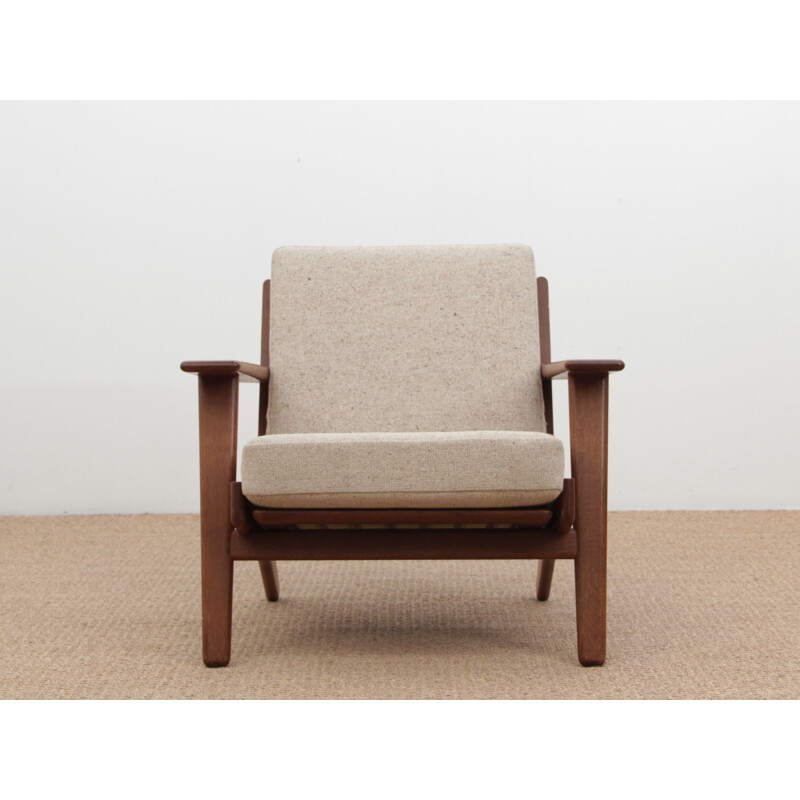 Pair of vintage scandinavian armchairs GE 290, 1950s