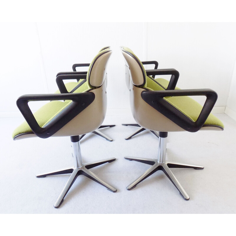 Ensemble de 4 chaises vintage modèle 190 Wilkhahn par Hans Roericht 