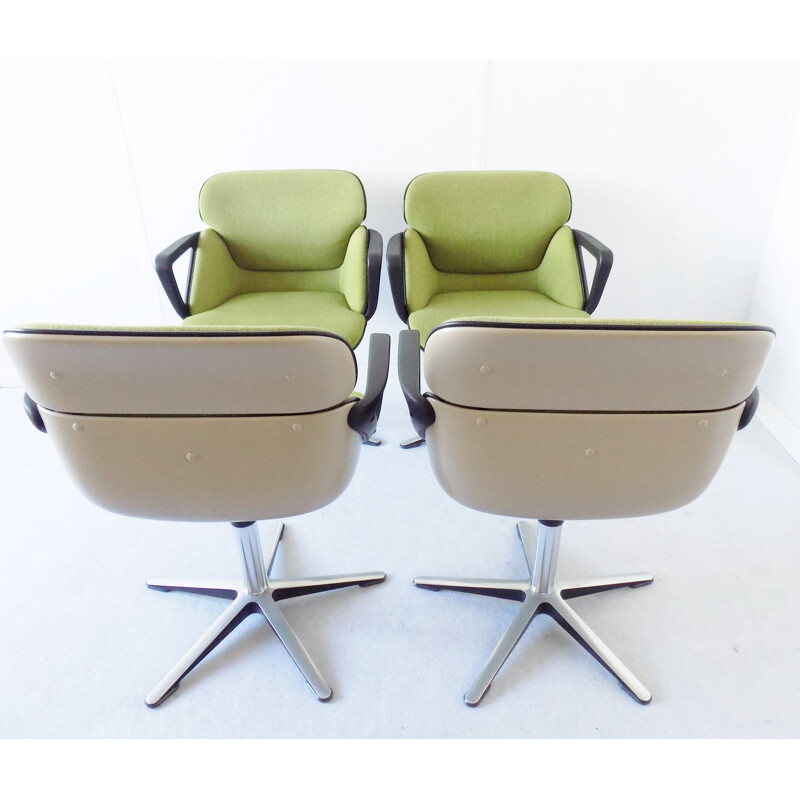 Set of 4 vintage chairs model 190 Wilkhahn  by Hans Roericht 