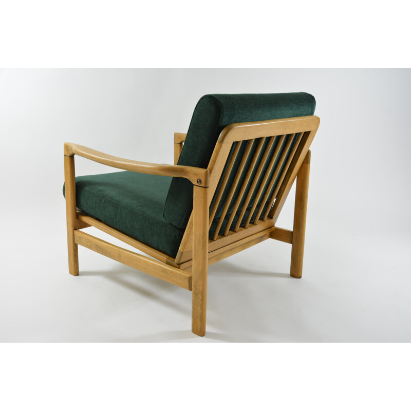 Vintage BZ armchair, fir green, 1970