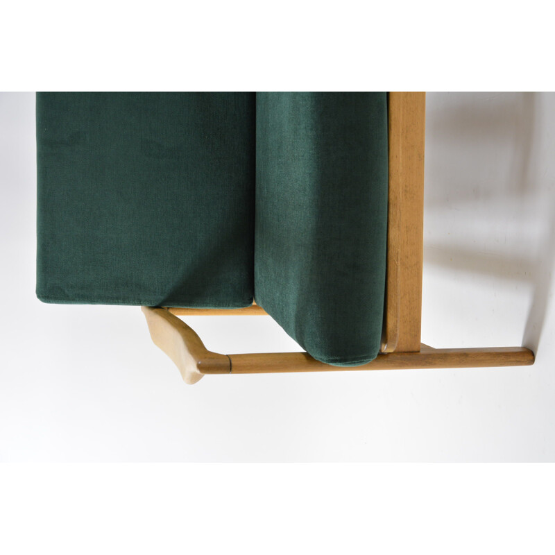 Vintage BZ armchair, fir green, 1970