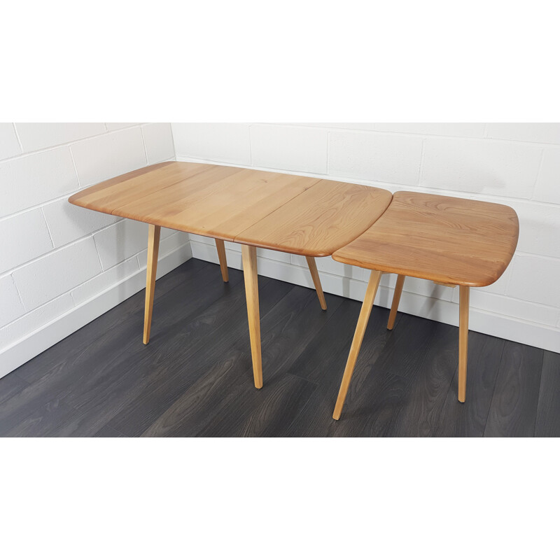 Vintage drop leaf dining table by Lucian Ercolani for Ercol, 1960s