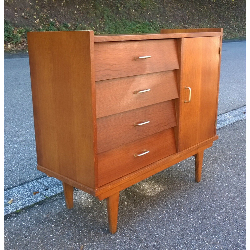 Buffet vintage chêne doré, 1950