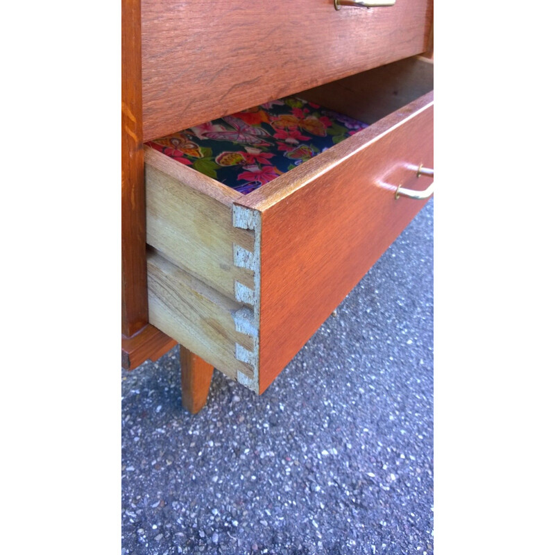 Vintage golden oak buffet, 1950