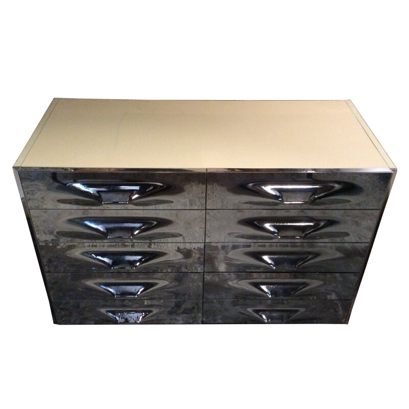 DS 2000 silver chest of drawers, Raymond Loewy - 1970s