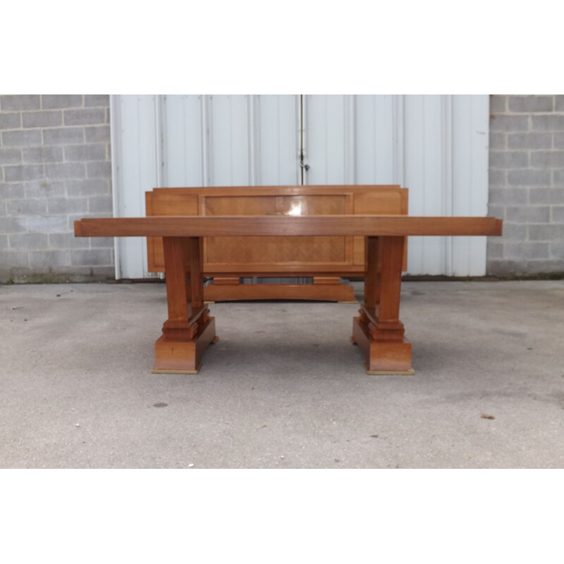 Vintage table by Alfred Porteneuve in rosewood, 1940