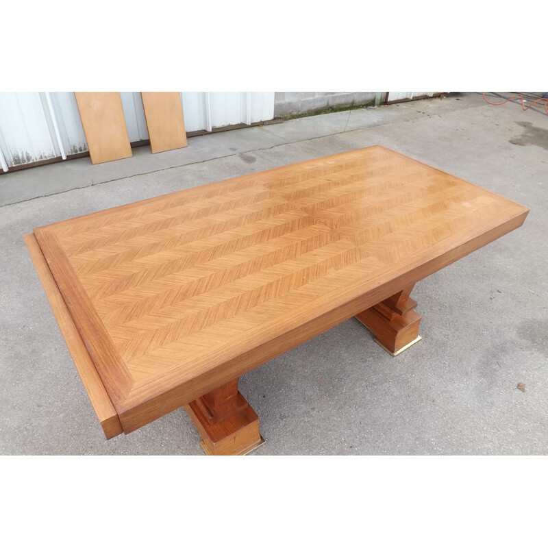 Vintage table by Alfred Porteneuve in rosewood, 1940