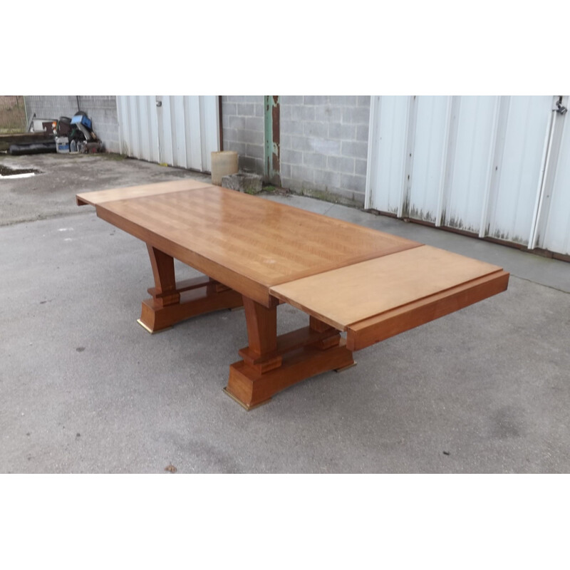 Vintage table by Alfred Porteneuve in rosewood, 1940