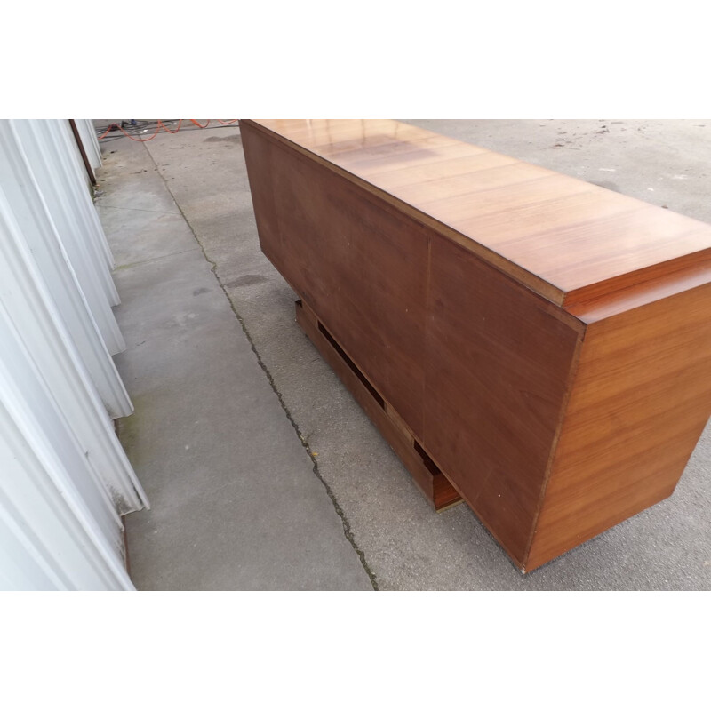 Vintage sideboard by Alfred Porteneuve in Indian rosewood and pear tree, 1940