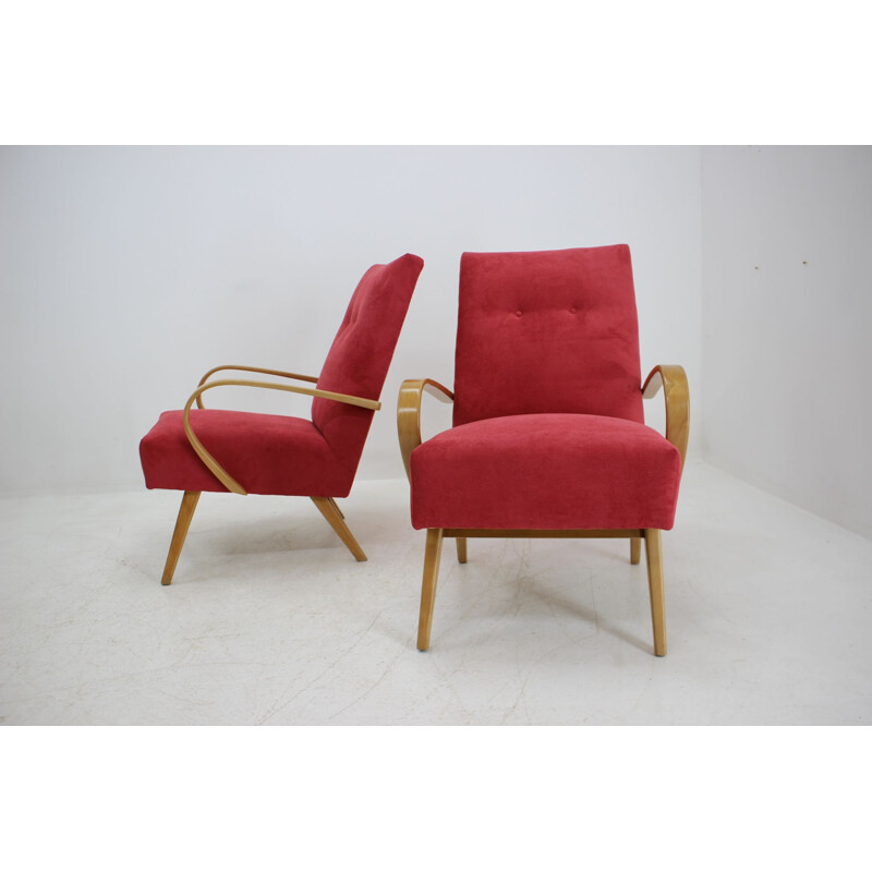 Paire de fauteuils vintage par Jaroslav Smidek, 1960