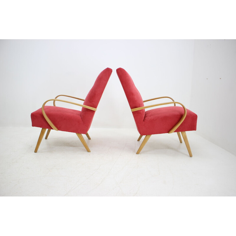 Paire de fauteuils vintage par Jaroslav Smidek, 1960