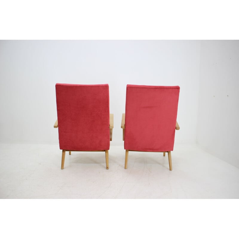 Pair of vintage armchairs by Jaroslav Smidek, 1960s