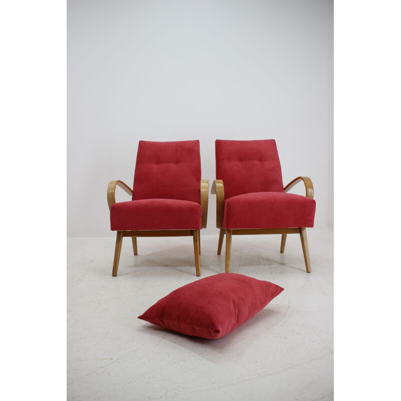 Pair of vintage armchairs by Jaroslav Smidek, 1960s