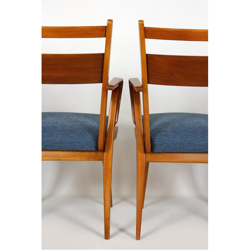 Vintage set of 4 Dining Chairs from Jitona Sobeslav, 1950s