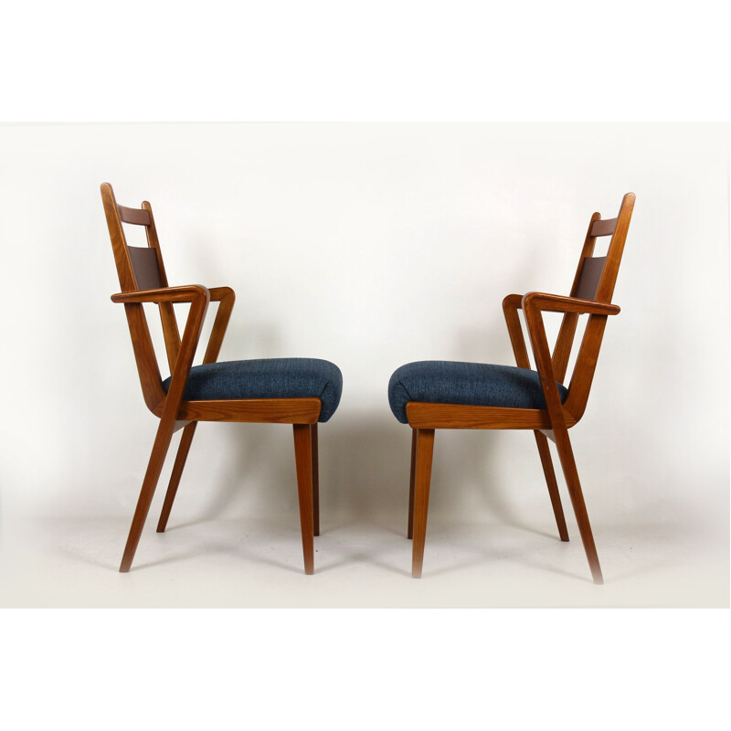 Vintage set of 4 Dining Chairs from Jitona Sobeslav, 1950s
