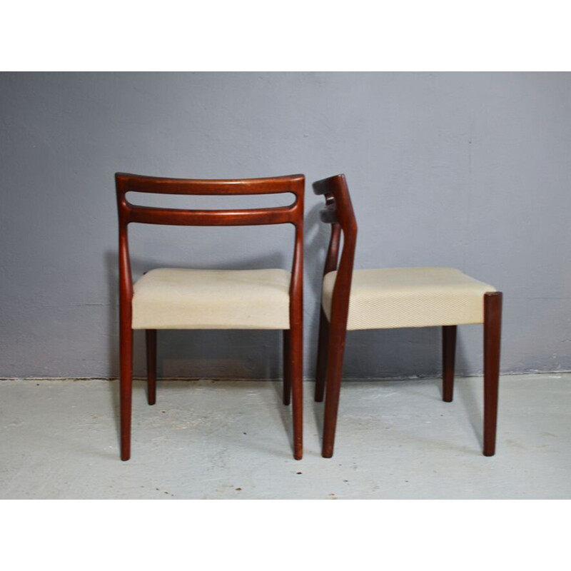 Vintage set of 4 Danish Teak chairs, 1970s 