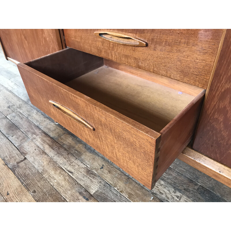 Vintage Scandinavian teak sideboard by Jentique 1950