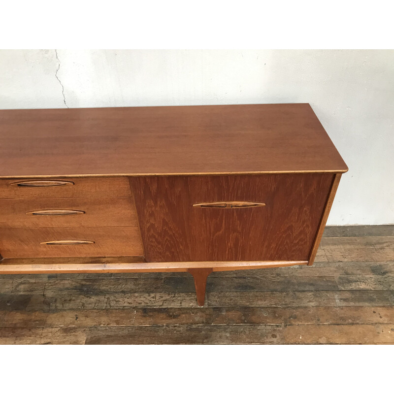 Vintage Scandinavian teak sideboard by Jentique 1950