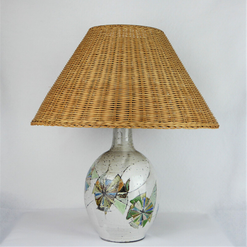 Vintage Lamp by Paul Quéré for The Minotaur, Vallauris 1950