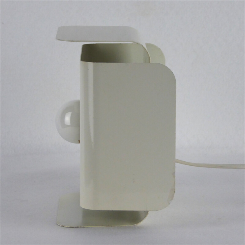 Vintage Lita lamp in white lacquered metal, 1970