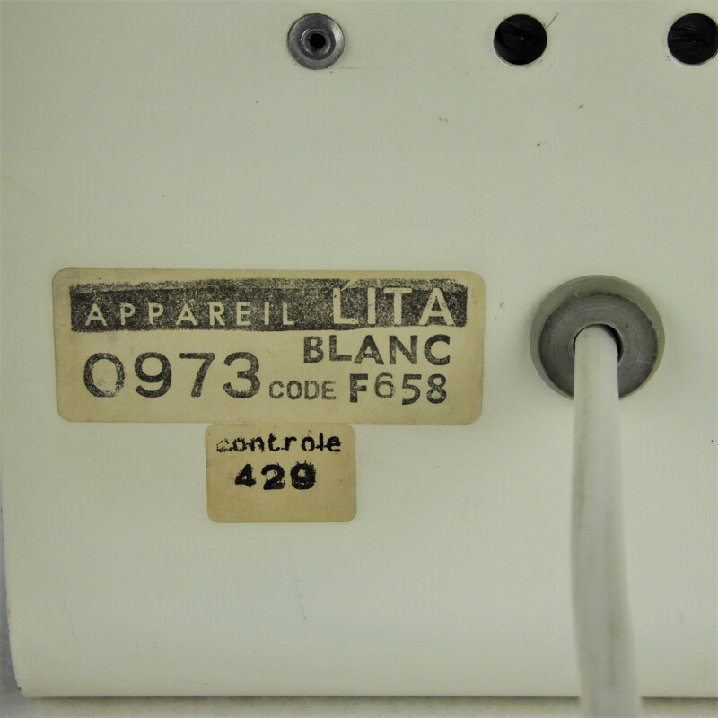 Lampe vintage de Lita en métal laqué blanc, 1970