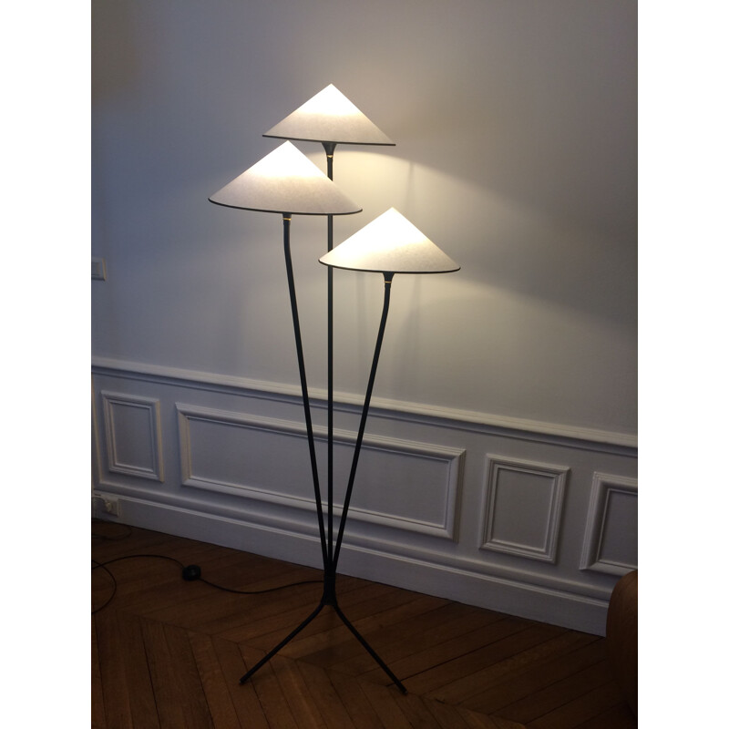 Lampadaire vintage tripode années 60