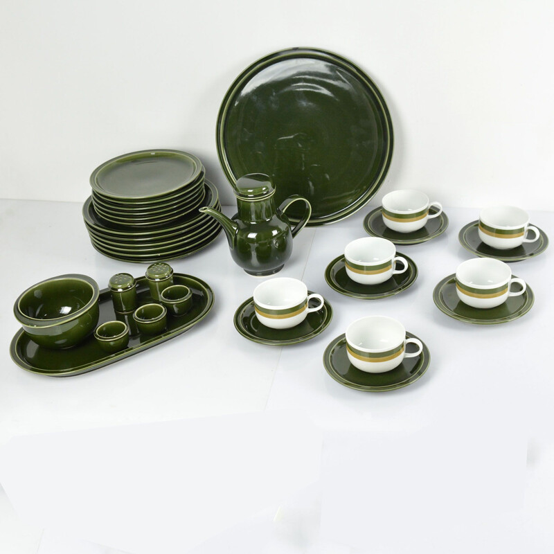 Vintage green porcelain service for Melitta , Germany, 1960s
