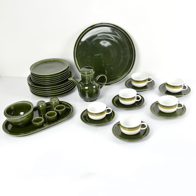 Vintage green porcelain service for Melitta , Germany, 1960s