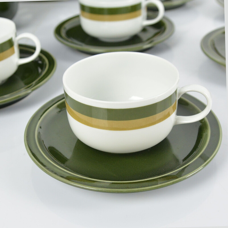 Vintage green porcelain service for Melitta , Germany, 1960s