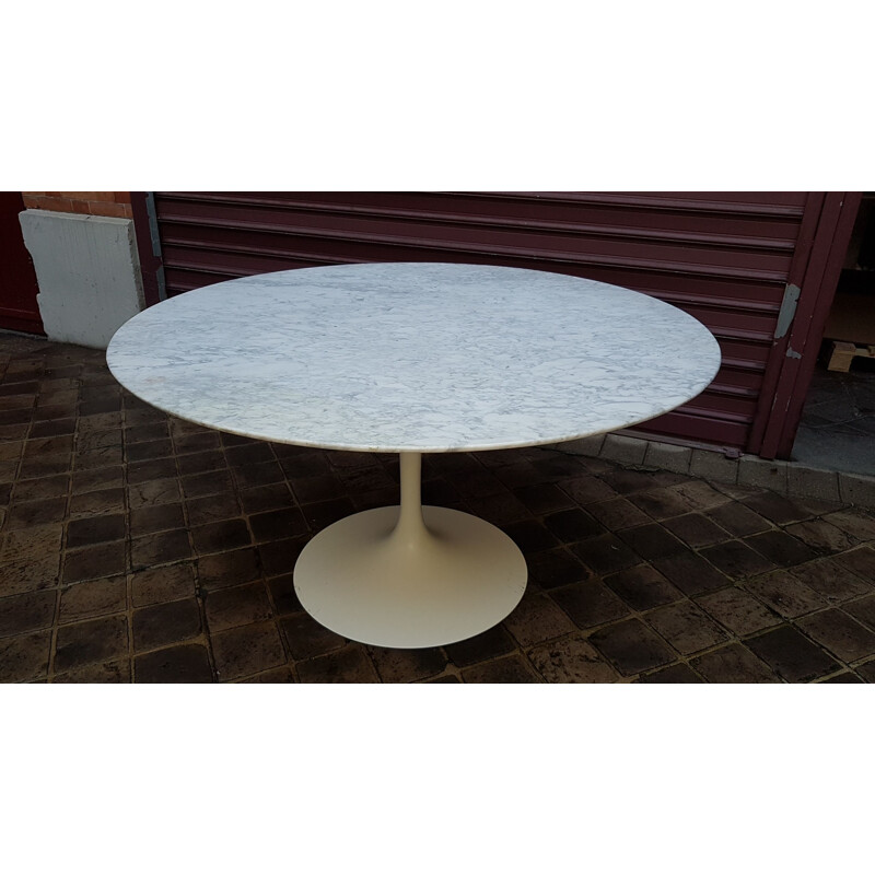 Table vintage en marbre par Eero Saarinen pour Knoll