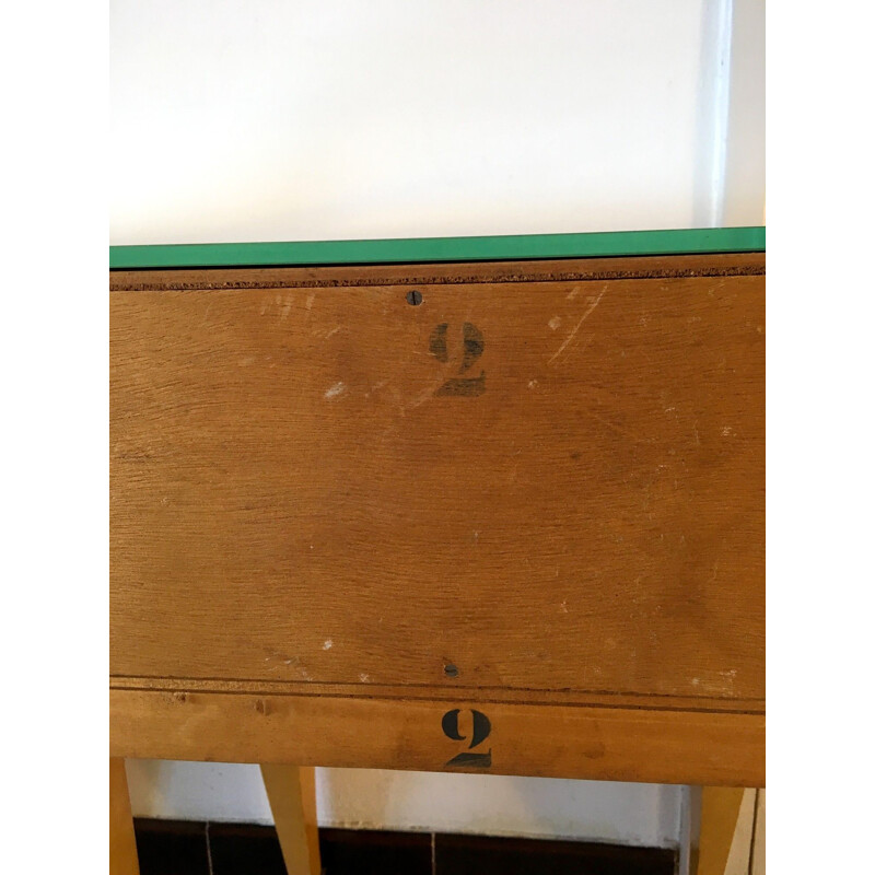 Set of 2 vintage bedside tables, 1940s