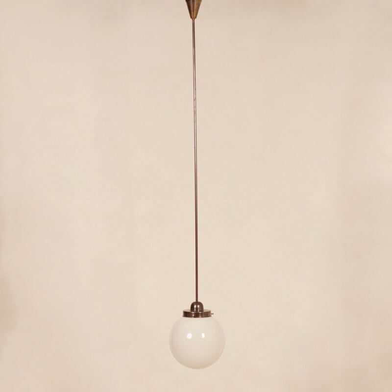 Vintage Giso pendant light by W.H. Gispen for Gispen, 1930s