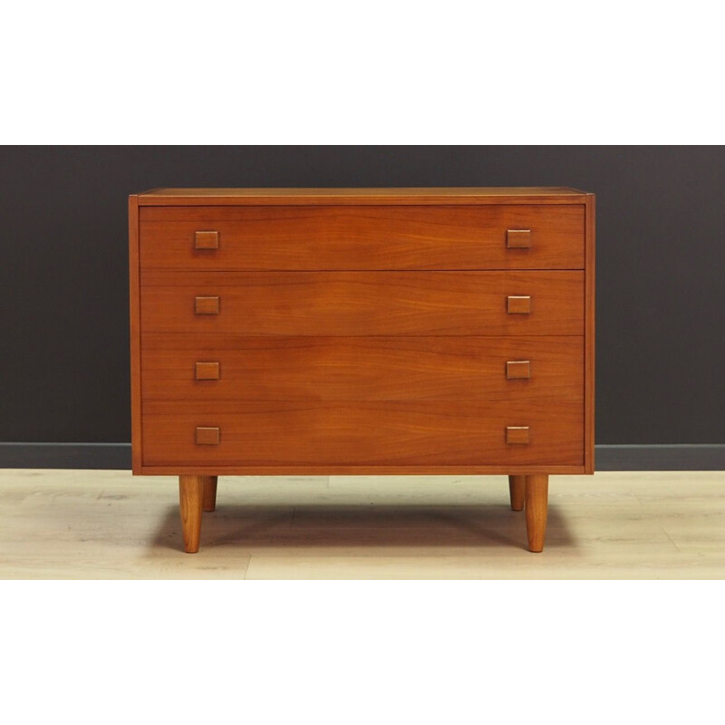 Vintage teak chest of drawers, 1960-70s