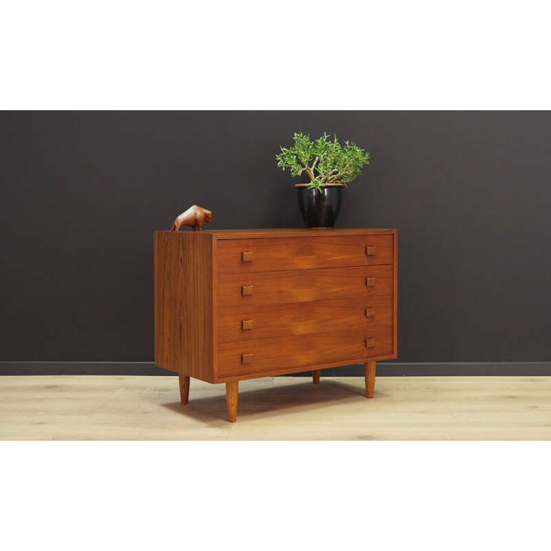 Vintage teak chest of drawers, 1960-70s