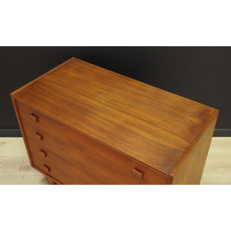 Vintage teak chest of drawers, 1960-70s