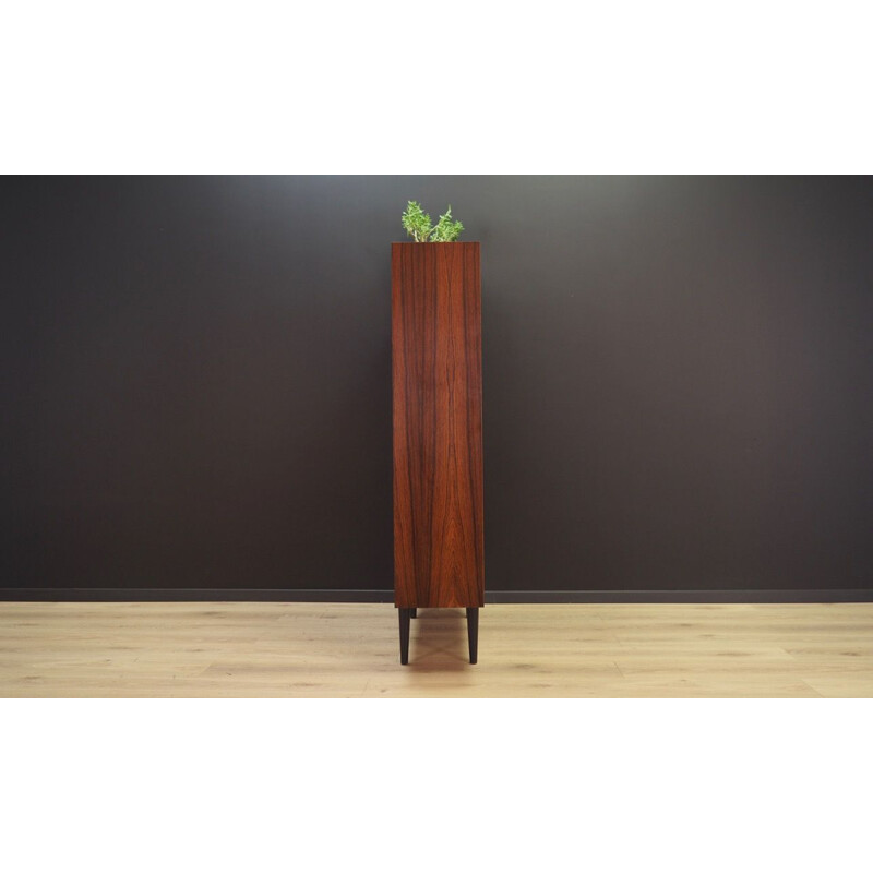 Vintage rosewood bookcase, 1960-70s