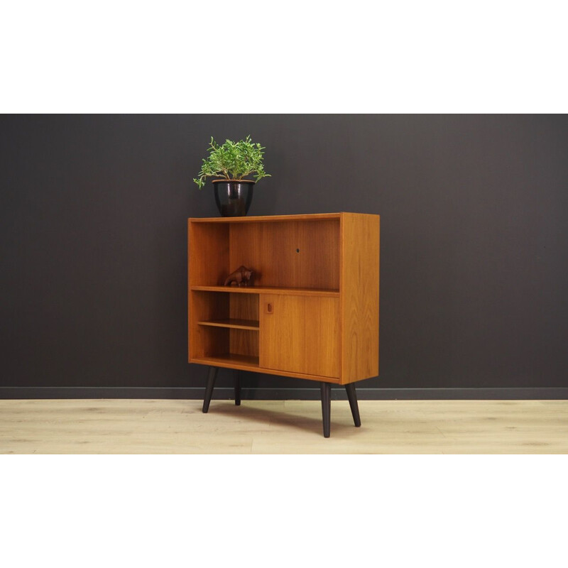 Vintage teak bookcase, Denmark, 1960-70s