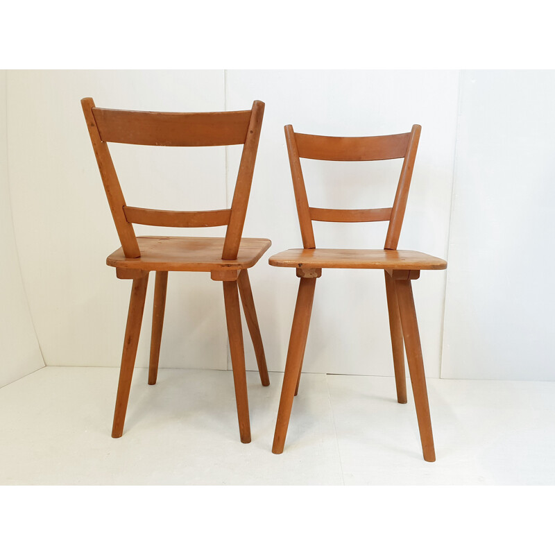 Set van 3 vintage stoelen van Adolf Schneck voor Schâfer, 1940