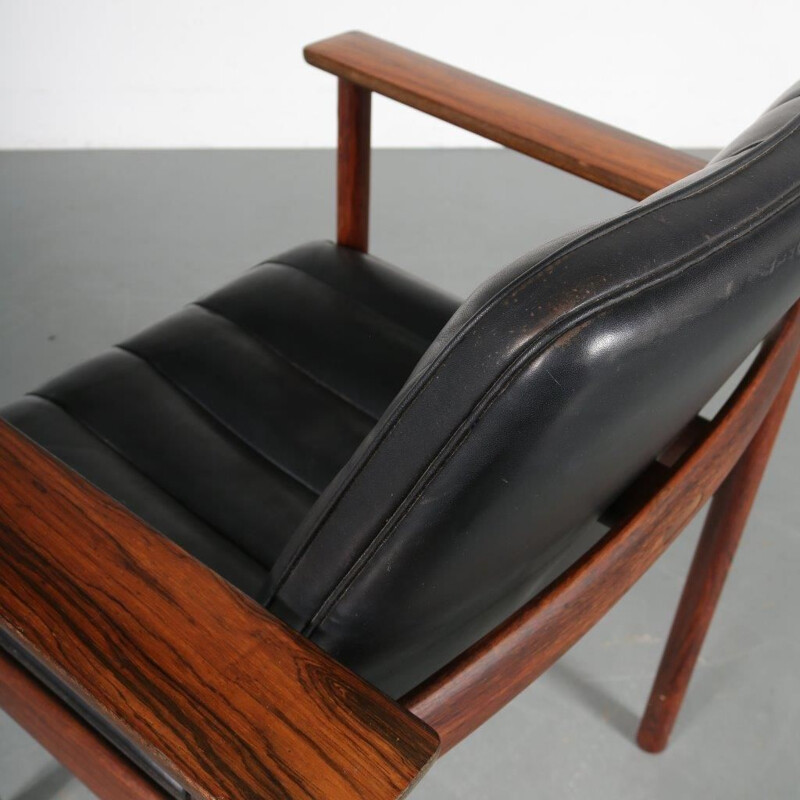 Vintage pair of lounge chair by Sven Ivar Dysthe for Dokka Mobler, 1960