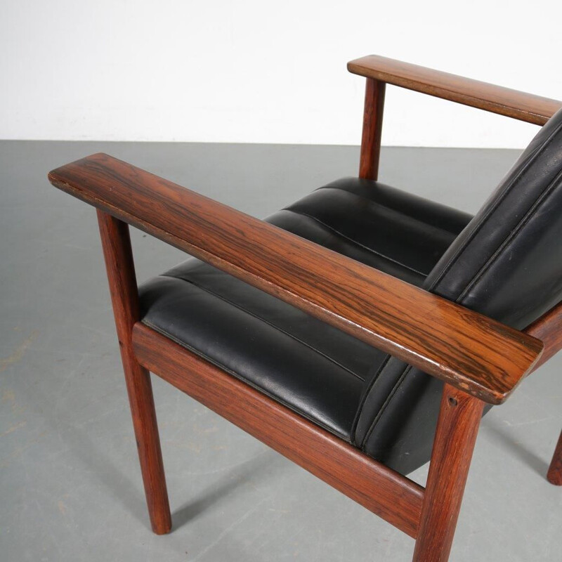 Vintage pair of lounge chair by Sven Ivar Dysthe for Dokka Mobler, 1960