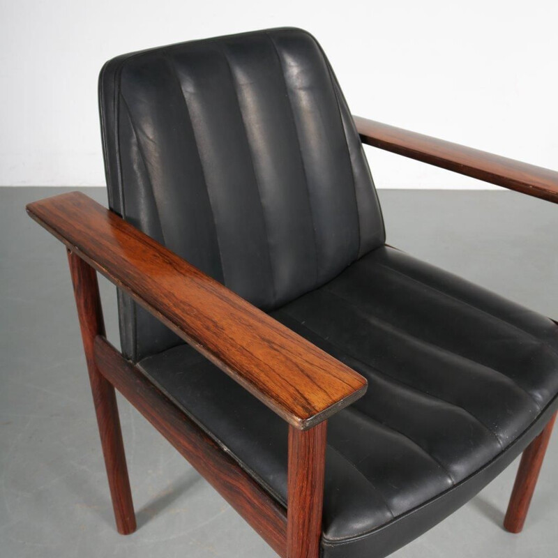 Vintage pair of lounge chair by Sven Ivar Dysthe for Dokka Mobler, 1960