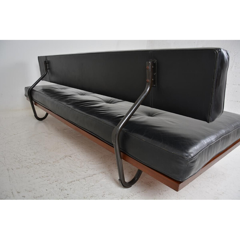 Vintage convertible sofa EA 616 by Ernst Ambuhler for Téo Jacob, 1957