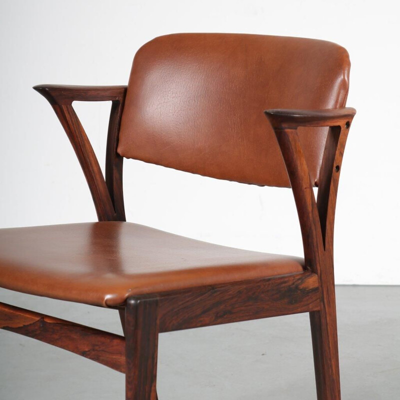 Set of 4 vintage dining chairs in rosewood by Bovenkamp, 1950 