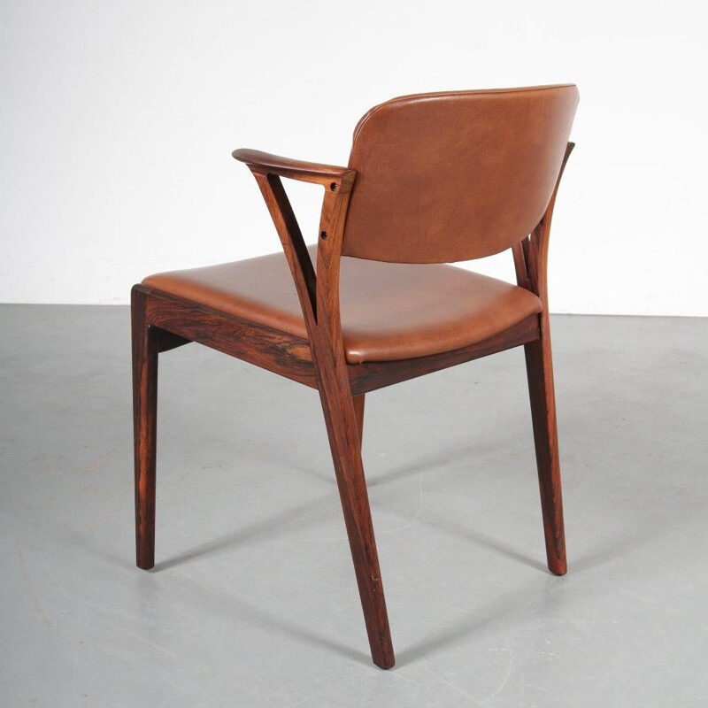 Set of 4 vintage dining chairs in rosewood by Bovenkamp, 1950 