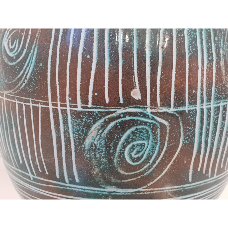 Vintage-Vase Atelier Roy für Mongtgolfier
