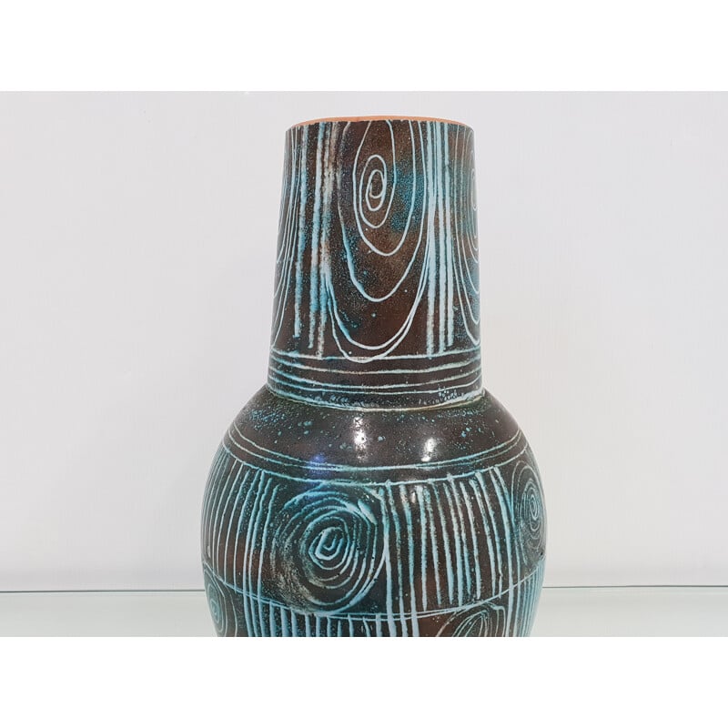 Vase vintage Atelier Roy pour Mongtgolfier