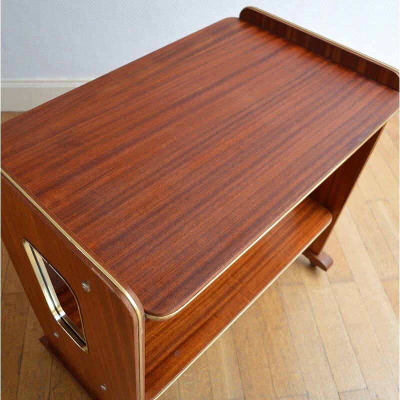 Vintage serving table on wheels, 1950