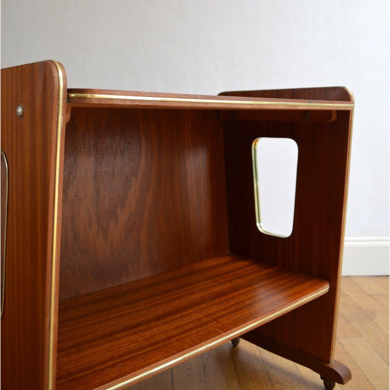 Vintage serving table on wheels, 1950