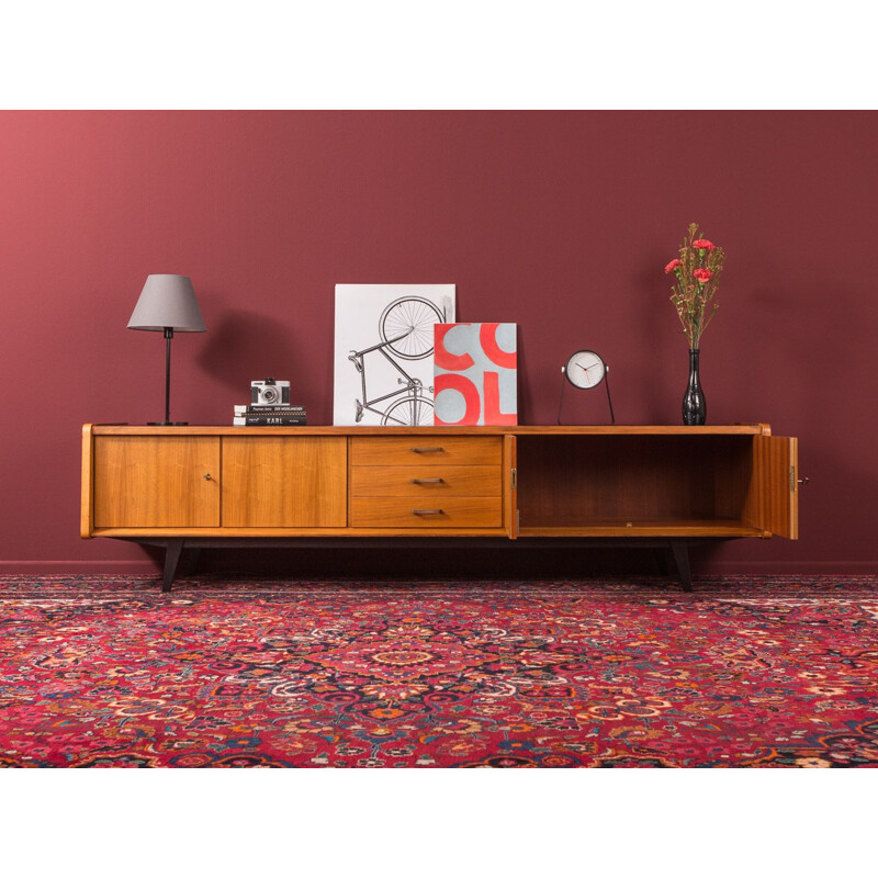 Vintage walnut sideboard, Germany, 1950s