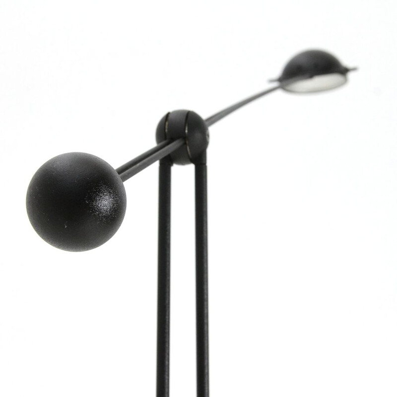 Vintage black "Yuki" floor lamp by Paolo Francesco Piva for Stefano Cevoli, 1980s